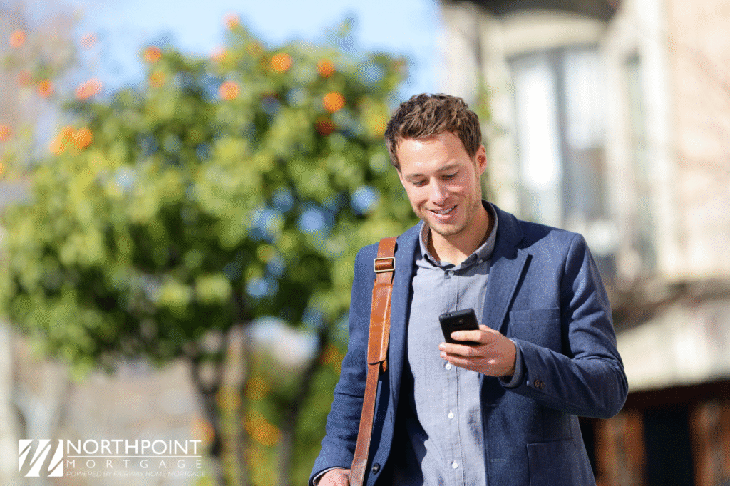 Homebuyer contacting Northpoint Mortgage loan officer for mortgage information